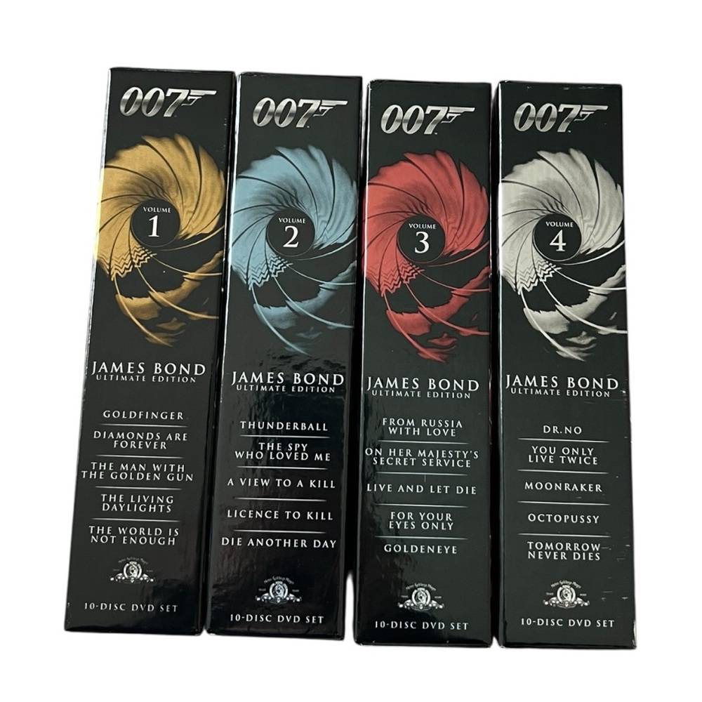 📀JAMES BOND: Volumes 1-4, in original boxing, 007 ultimate edition set.